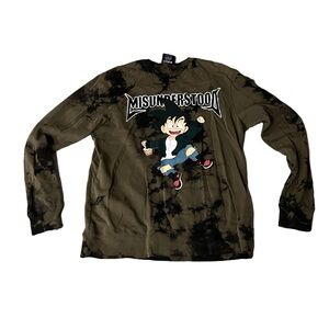 Entree Misunderstood Goku Hennessey Crewneck Pullover Shirt Dragon Ball Z Anime